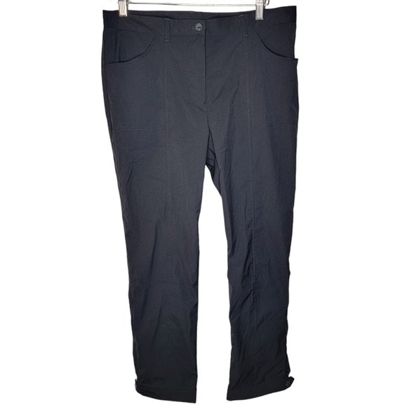 J. Lindeberg‎ Size 31 x 26 Black Men's Straight Leg Ankle Button Pants - Picture 1 of 6
